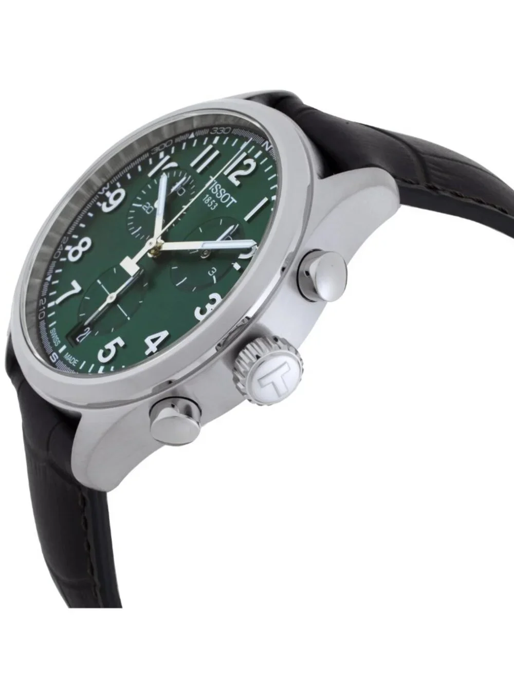 NWT Tissot Chrono L Quartz Green Dial Men's Watch